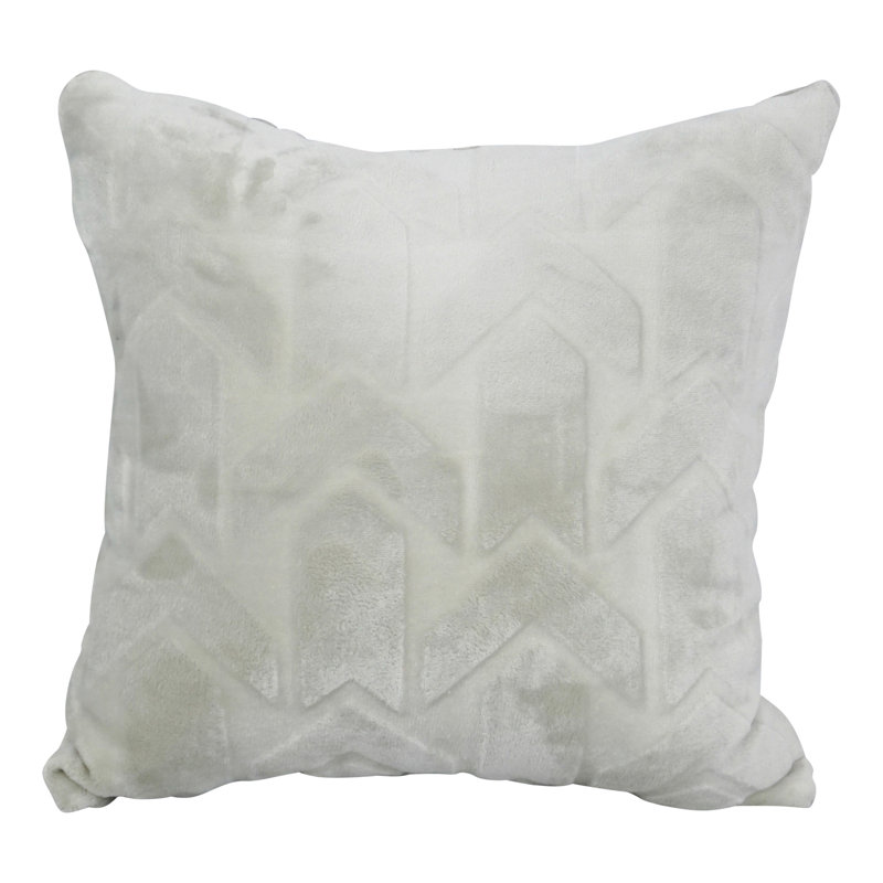 Coussin décoratif en fourrure de polyester 49_17 pouces, Savon Agora