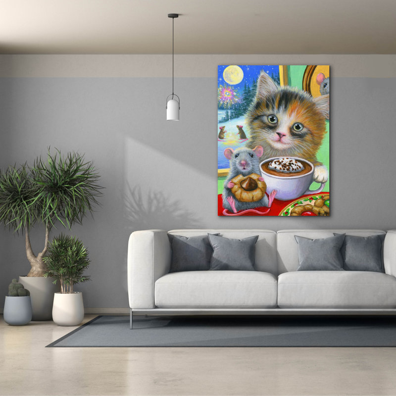 «New Year Treats» par Bridget Voth, art sur toile, H 54 po x l 40 po x P 1,5 po