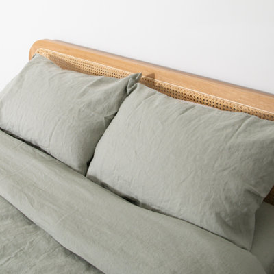 100% Linen Machine Woven Pillowcase Case Pack
