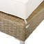 Chaise longue inclinable d'extérieur en rotin tressé de 77,50 pouces de long-197973848
