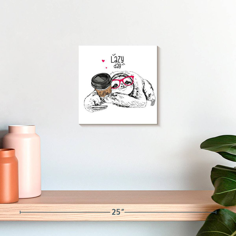 Brampt Sloth Lazy Day, 10" H x 10" W