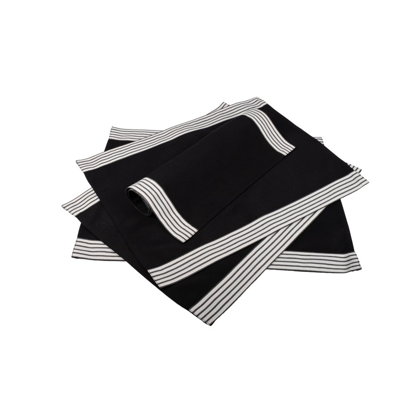 Cotton, Polyester Striped Rectangle Placemat