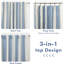 Chris Vertical Striped Linen Blend Lined Thermal Insulated Blackout Rod Pocket Back Tab Curtains-571856930-571856937-598794736