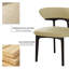 Ensemble de 2 chaises de salle à manger modernes entièrement assemblées en similicuir kaki avec des pieds en bois massif-1531751732-1540734535