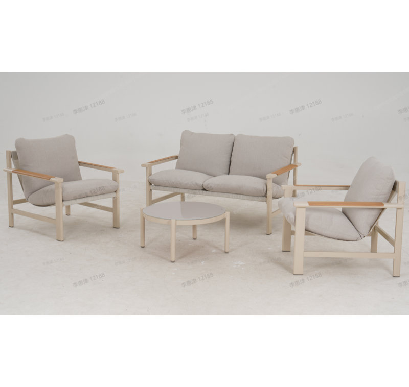 Ensemble de conversation pour l'extérieur EVERITE, Beige