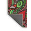 Rouge abstrait/Tapis décoratif vert-355466749
