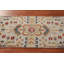 Tapis de couloir oriental vert Oushak 3 x 8