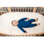 Matelas de lit de bébé ovale respirant biologique (pour lit Stokke Sleepi V3)-1843245718