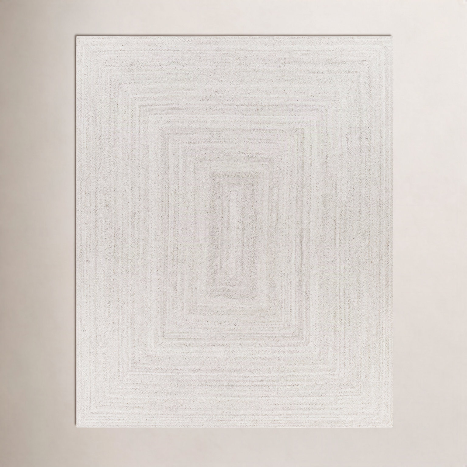 Hinton Cream Hand-Woven Outdoor Rug, Rectangle 10' x 14'