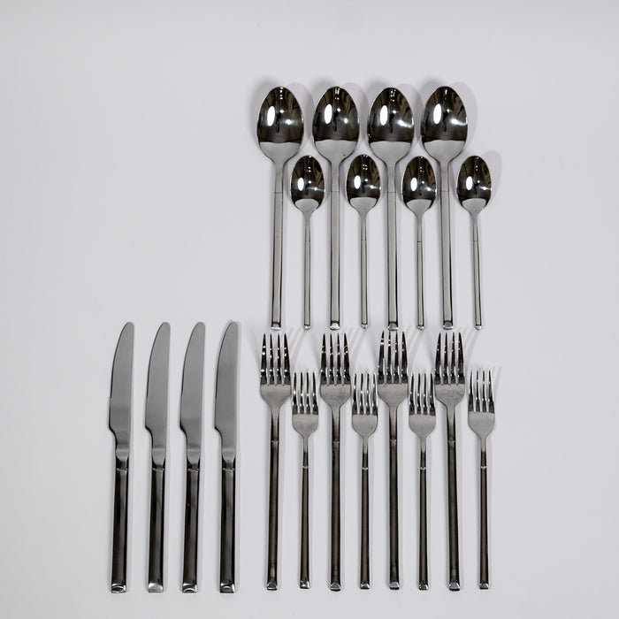 Latitude Run® Stainless Steel Flatware Set - Service for 4, Silver