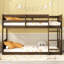 Lit simple avec tête de lit et pied de lit, lit simple en bois d'hévéa avec cadre de maison-333252777