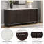 Desserte Edwyn avec plateau en marbre