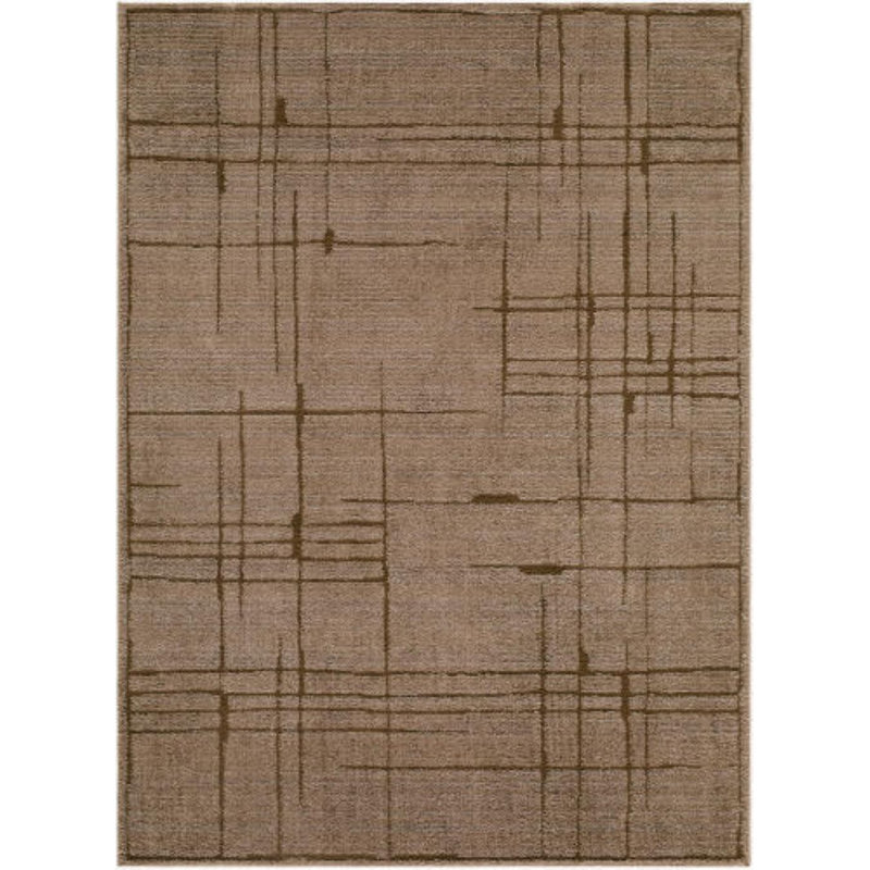 Tonyette Machine Woven Rug, Rectangle 5'3" x 7'