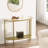 Kimblery 36.2'' Glass Top Console Table