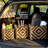 Botswana 3-Piece Two-Tone Woven Seagrass Nesting Basket Set with Metal Frame