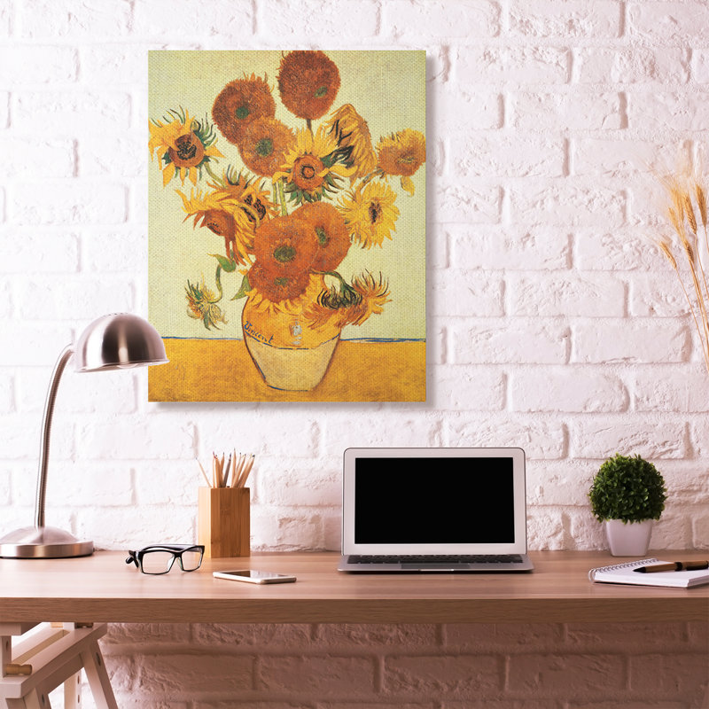 « van gogh de fleurs classic » par vincent van gogh- "uncadred" , reproduction d’art sur toile, H 48 po x l 36 po x P 1,5 po