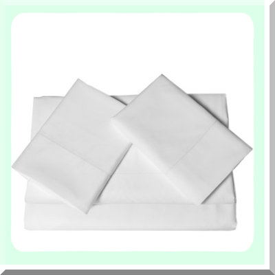 Luxury Comfort 600 Thread Count White Cotton Sateen Extra Deep Pocket Sheet Set - Hotel Quality Soft Bedding for Deep Mattresses - King Size