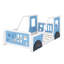 Lit plateforme classique avec roulettes en forme de voiture-1310355624