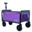Chariot de camping pliable convertible avec banquette, mauve