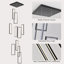 10 - Light Unique Rectangle LED Dimmable Pendant Long Staircase Chandelier
