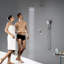 Robinet de douche circulaire avec valve brute-74557747