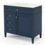 Meuble-lavabo moderne 36 po avec lavabo supérieur-596226706