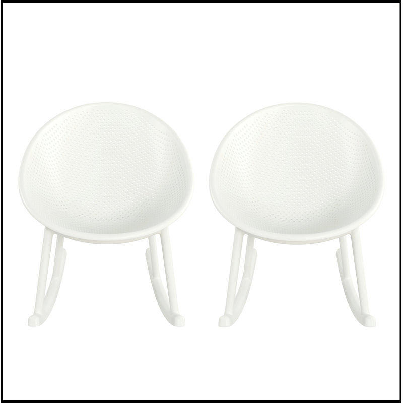 Gable Rocking Chair, White