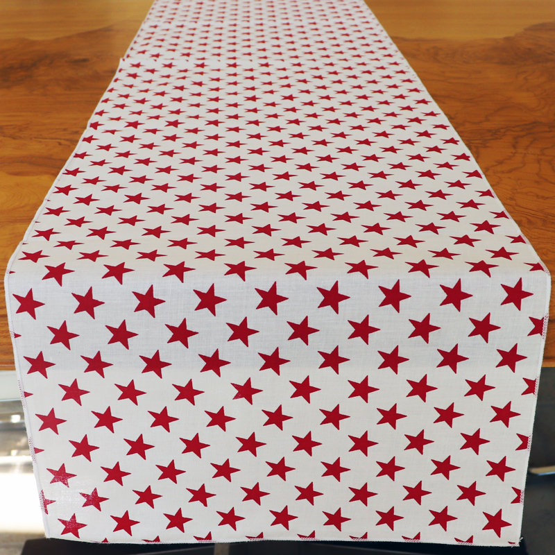 Chemin de table à imprimé étoiles, L 12 po x L 108 po