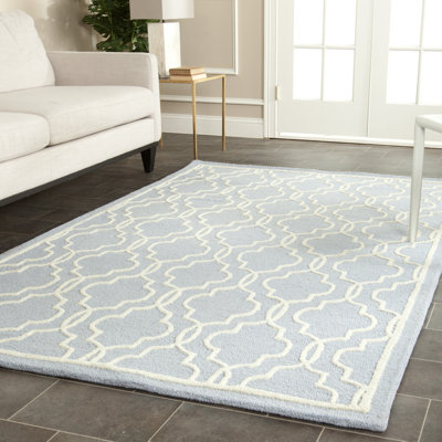 Malaki Geometric Wool Hand Woven Area Rug