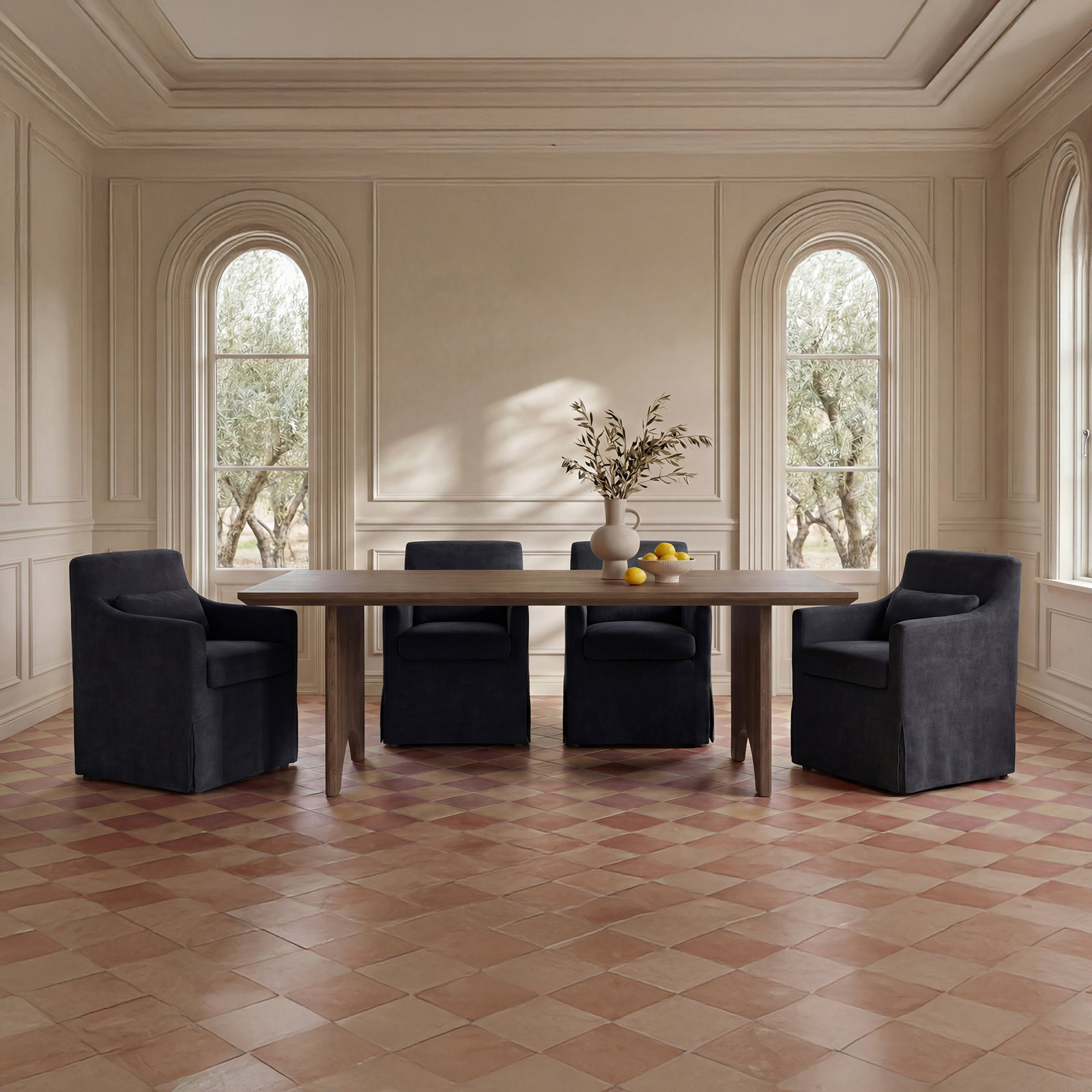 Glinda Dining Chair, Black