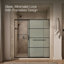 Sliding Shower Door, 75-1/2-In H X 68-1/4 - 71-5/8-In W-1461153645
