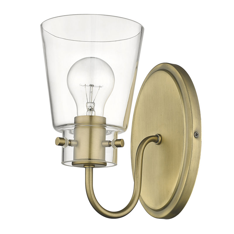 Dimmable Bath Sconce, Antique Brass