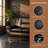 3-Piece Modern Black Faux Leather Sofa Set