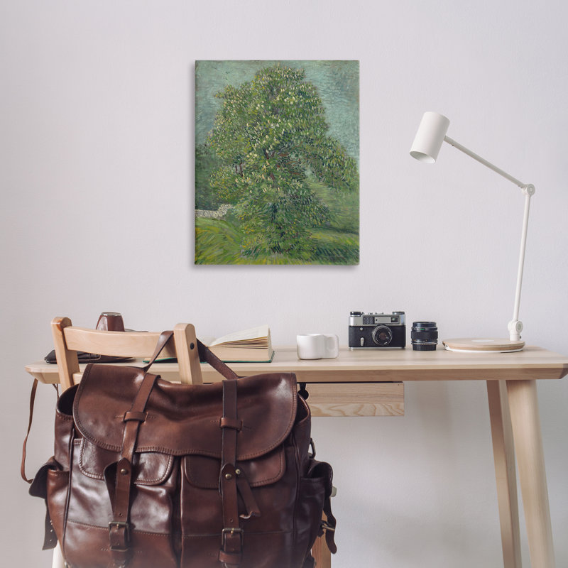 Art classique sur toile châtaignier à fleurs classique par one1000paintings, H 40 po x l 30 po