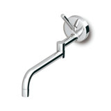 Zucchetti Kitchen Wall Mount Single-Hole Single Handle Kitchen Faucet with 10 1/4'' Spout Reach and Swivel Spout