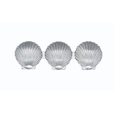 Poignée de fantaisie triple 3 1/16 po Triple Seashell