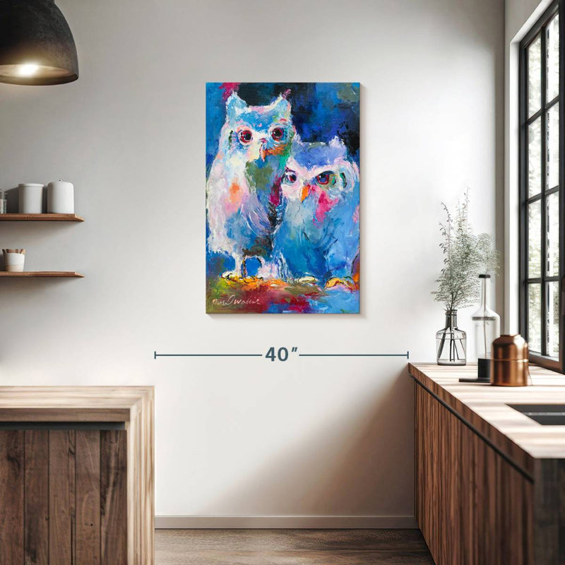 Brampt Two Owls, 36" H x 24" W