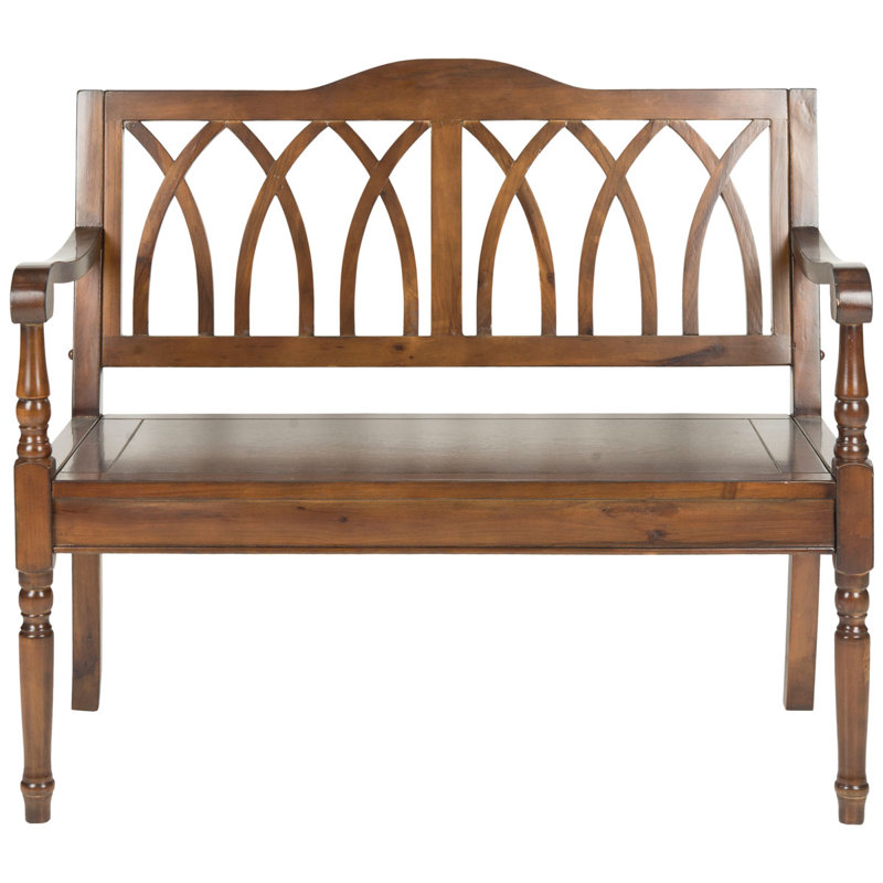 Lords Upholstered Bench, Dark Teak