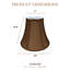 Royal Designs, Inc. BSO-704-14BR-2 abat-jour de base véritable cloche, 7 x 14 x 11,5, brun, paquet de 2-1509143733-1563320992
