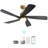 3-blade solid wood ceiling fan light-1871815073