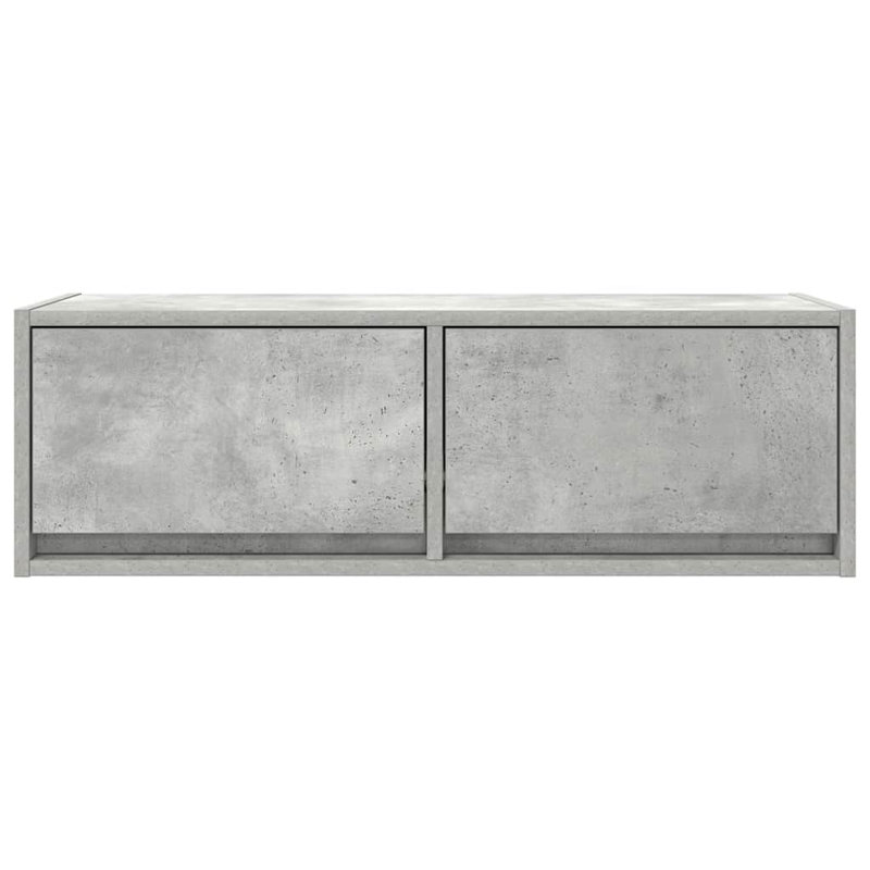 TV Cabinet 31x25.5 Cm Engineered Wood, Concrete Grey, 80 cm
