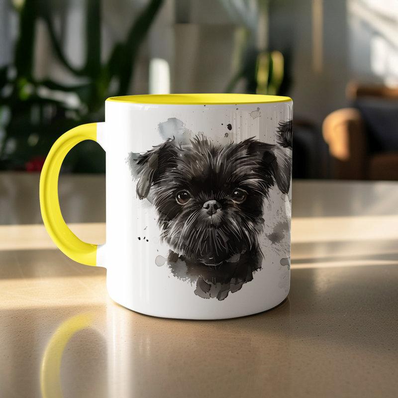 Ceramic Coffee Mug, 2, Yellow