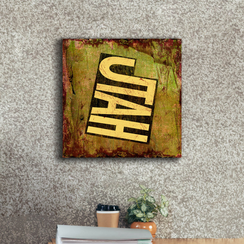 «Utah» par Art Licensing Studio, art mural sur toile, H 18 po x l 18 po x P 0,75 po