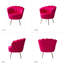 Fauteuil demi-tonneau en velours 30 po Hendrix-2112625227