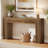 63" Fluted Console Table, Entryway Table Behind Sofa