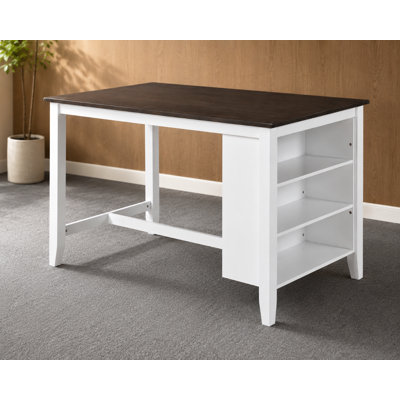 Table de îlot de cuisine avec rangement à 3 niveaux Bellea Vita
