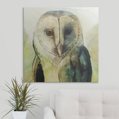 « harlequin hibou i », reproduction d’art dépilée