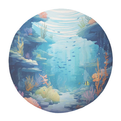Hidden Sea Wonders Braided Rug