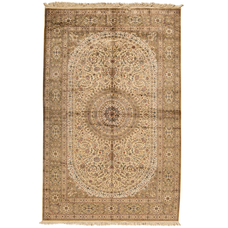 Hand Woven Silk Oriental Area Rug