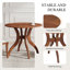 Table de salle à manger traditionnelle avec pieds en bois massif 39,4 po Baylor-129020345